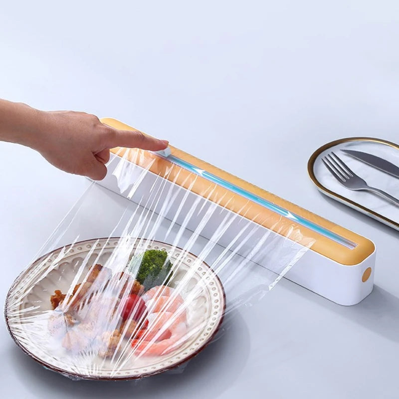 Plastic Wrap Dispenser with Slide Cutter