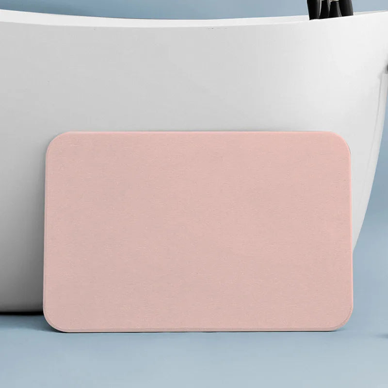 Super Absorbent, Fast-Drying Diatomite Stone Bath Mat