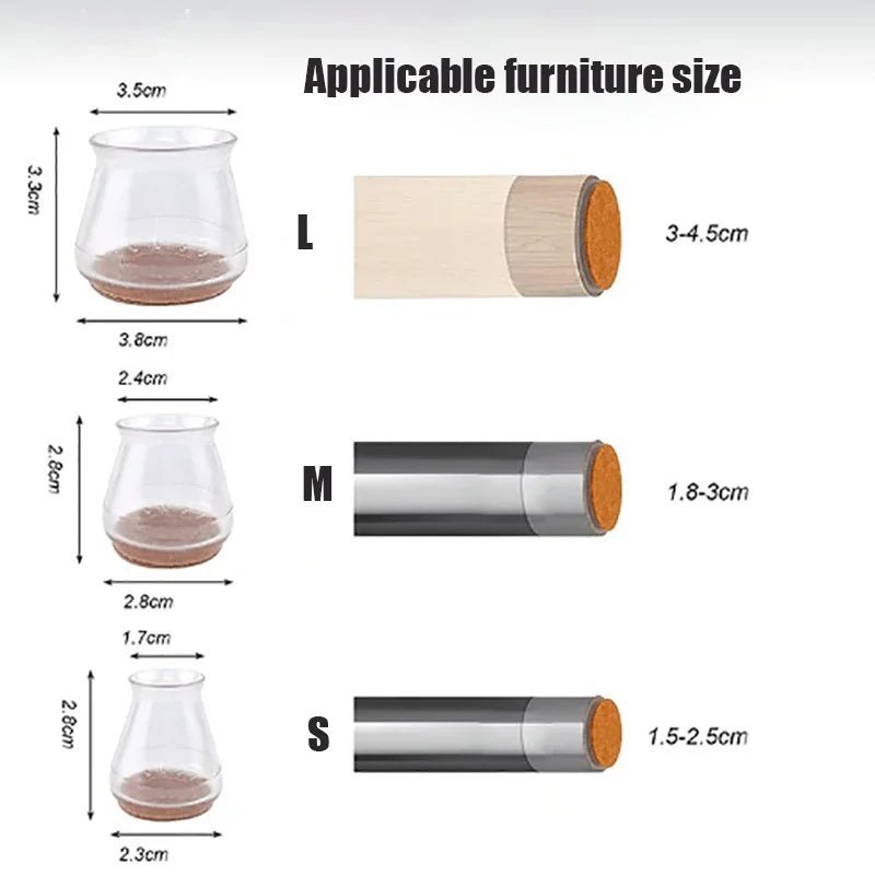 Silicone Furniture Leg Floor Protector