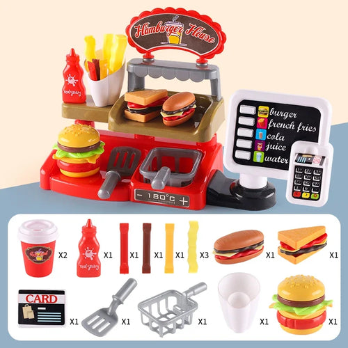 Imaginative Play Burger Shop Set