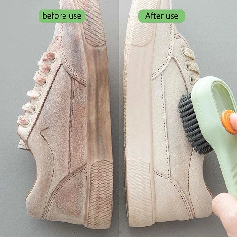 Shoe Brush w/ Built-in Cleaner