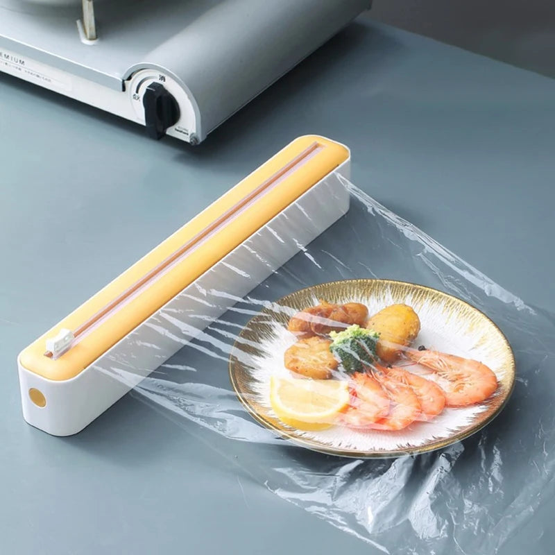 Plastic Wrap Dispenser with Slide Cutter