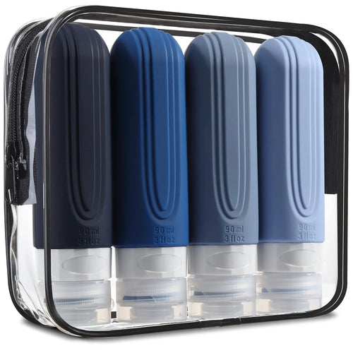 4PC/Set Silicone Travel Bottle Leak-proof