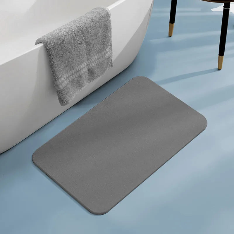 Super Absorbent, Fast-Drying Diatomite Stone Bath Mat