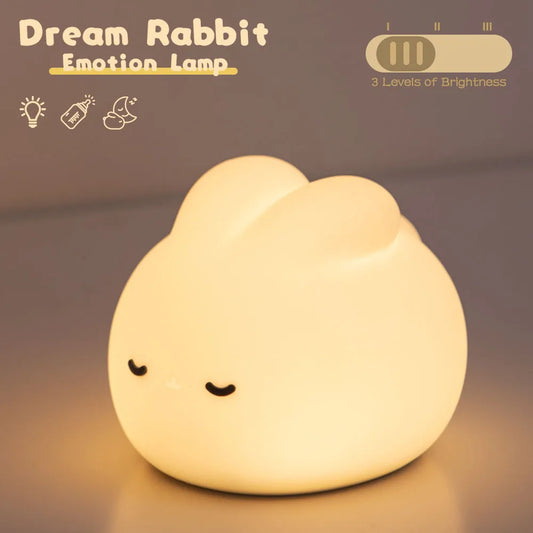 Cute Bunny Night Light – Touch-Control Dream Light