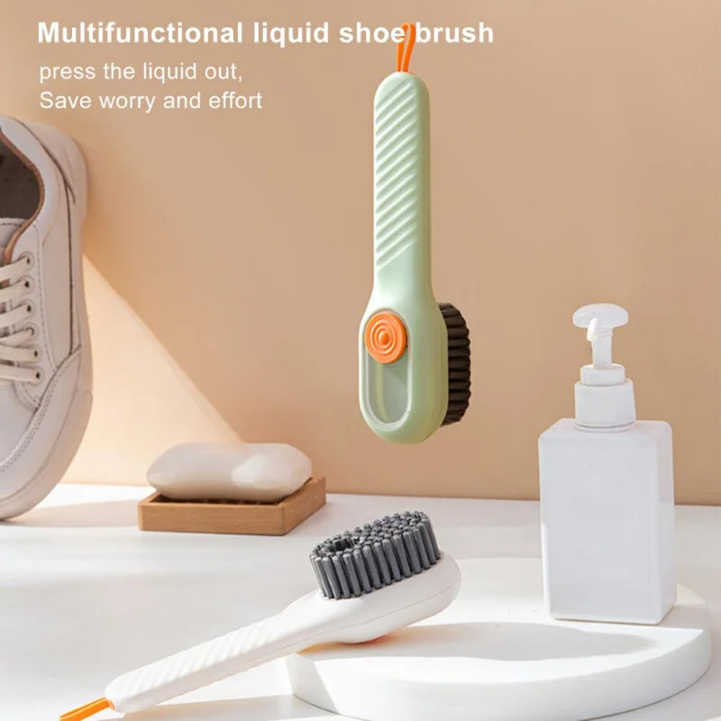 Shoe Brush w/ Built-in Cleaner